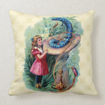 Vintage Alice In Wonderland American MoJo Pillow