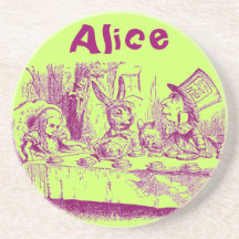 Vintage Alice in Wonderland Beverage Coaster