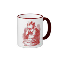 Vintage Alice in Wonderland & Crown Coffee Mugs