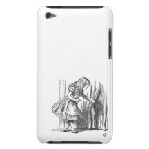 Vintage Alice in Wonderland looking for the door iPod Touch Cover