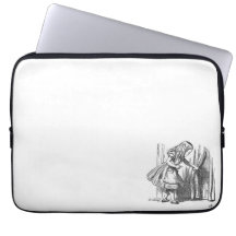 Vintage Alice in Wonderland looking for the door Laptop Sleeve