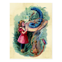 Vintage Alice In Wonderland Postcard