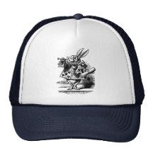 Vintage Alice in Wonderland, White Rabbit Herald Hat