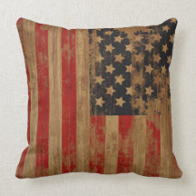 Vintage American Flag Pillows