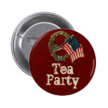Vintage American Flag Tea Party Buttons