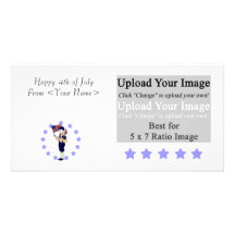 Vintage Americana Photo Card Template
