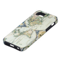 Vintage Antique Old World Map by Pieter Goos, 1666 iPhone 5 Case