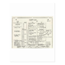 Vintage Apollo 11 Flight Plan Postcards