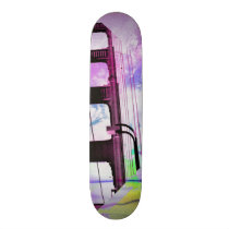 Vintage aquarium goldengate bridge of SanFrancisco skateboards