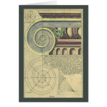 Vintage Architecture; Capital Volute by Vignola Cards