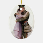 Vintage Army Military Return Home Ornament