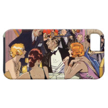 Vintage Art Deco Nightclub Cocktail Party iPhone 5 Cases