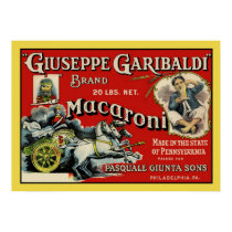 Vintage Art Macaroni Label Poster posters