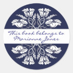 Vintage Art Nouveau Floral Book Plate Stickers