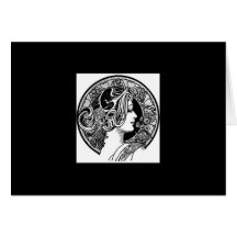Vintage Art Nouveau Greeting Card