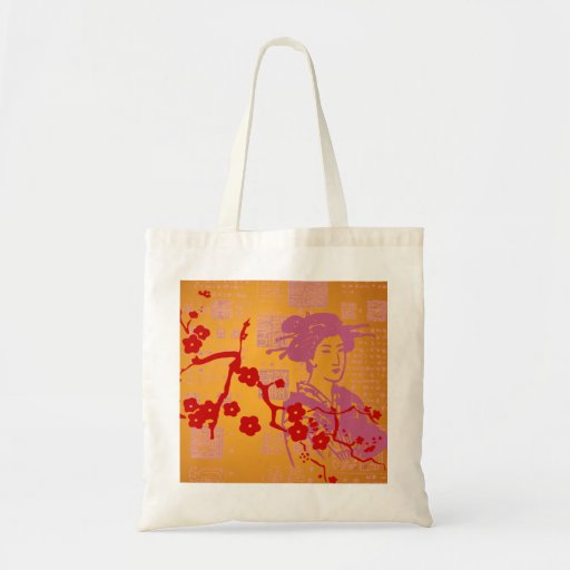 Vintage Asian Collage Bag