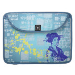 Vintage Asian Collage Sleeves For MacBooks
