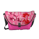 Vintage Asian Collage Messenger Bag