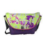 Vintage Asian Collage Courier Bag