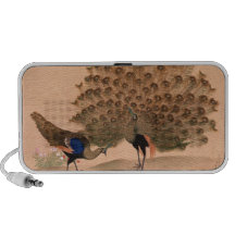 Vintage Asian Peacock iPhone Speakers