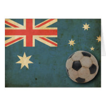 Vintage Australia Flag Greeting Card