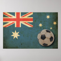 Vintage Australia Flag Poster