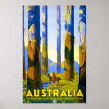 Vintage Australia Marysville Victoria Poster