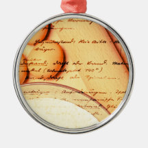 Vintage baking christmas tree ornament