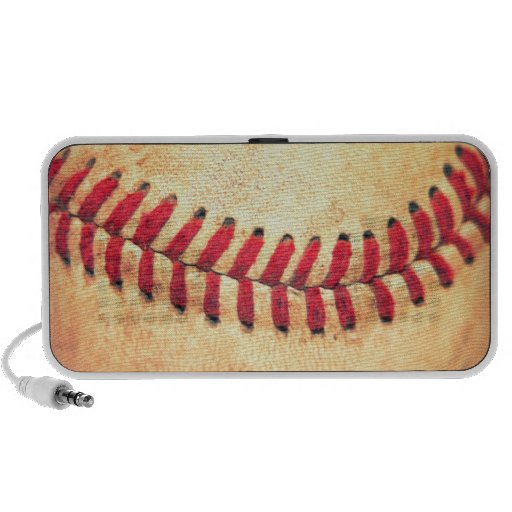 Vintage baseball ball travelling speaker