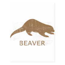 Vintage Beaver Post Cards