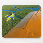 Vintage bi-plane mouse pad