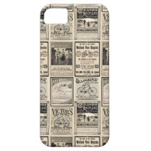 Vintage Bicycle Advertising Collage iPhone 5 Case