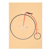 Vintage Bicycle Custom Invites