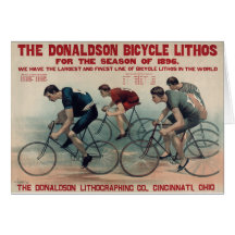 Vintage Bicycle Gift ideas for Cycle fans Greeting Card