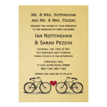 Vintage Bicycle Wedding Invitations