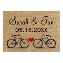 Vintage Bicycle Wedding Place Cards Business Card Template