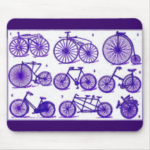Vintage Bicycles Mouse Pad