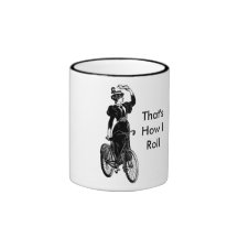 Vintage Bicyclist Coffee Mug
