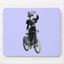 Vintage Bicyclist Mousepads