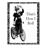 Vintage Bicyclist Post Card