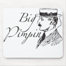 Vintage Big Pimpin Mouse Mat