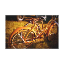 Vintage Bikes Stretched Canvas Prints