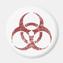Vintage Biohazard Magnet