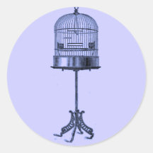 Vintage Bird Cage Stickers