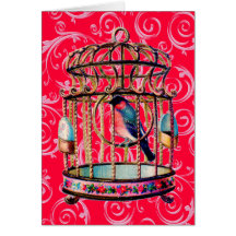 Vintage Birdcage Cards
