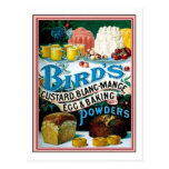 Vintage Birds Custard, Blanc-Mange Egg & Baking Po Postcard