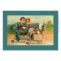 Vintage Birthday Greeting Card
