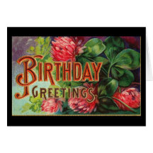 Vintage Birthday Greeting Card
