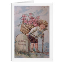 Vintage Birthday Greeting Card