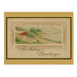 Vintage birthday greetings post card